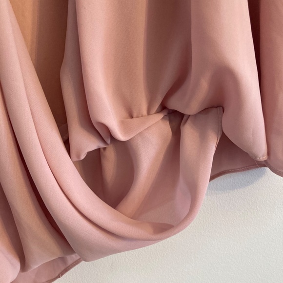 Blush pink high-low blouse size L - Picture 4 of 5